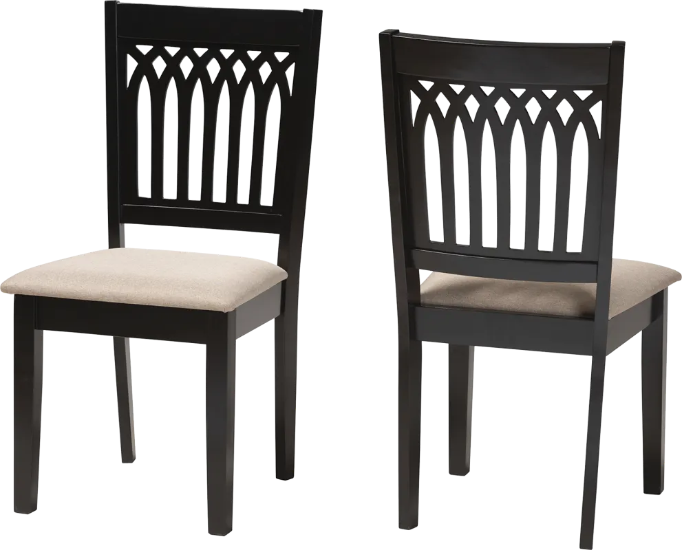 Salzedo Brown Dining Chair, Set of 2