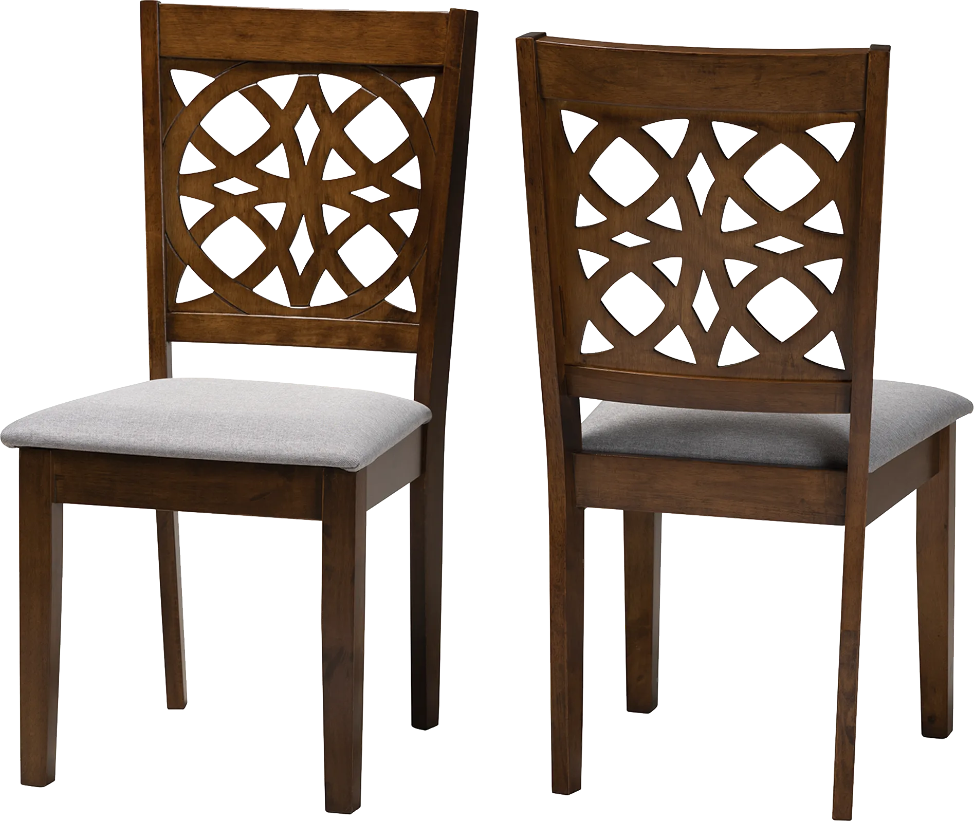 Sarria Walnut Brown Dining Chair, Set of 2 - Thumbnail - Image 1