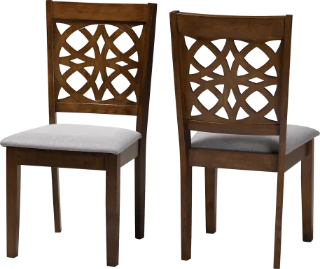 Sarria Walnut Brown Dining Chair, Set of 2
