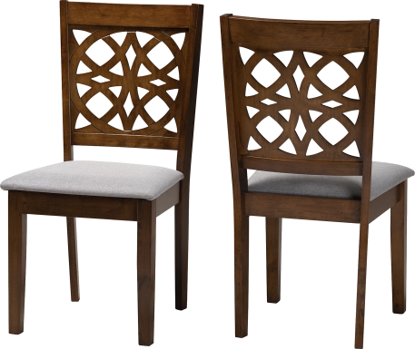 Sarria Walnut Brown Dining Chair, Set of 2