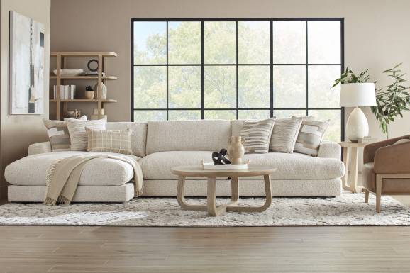Montecito White 2 Pc Sectional