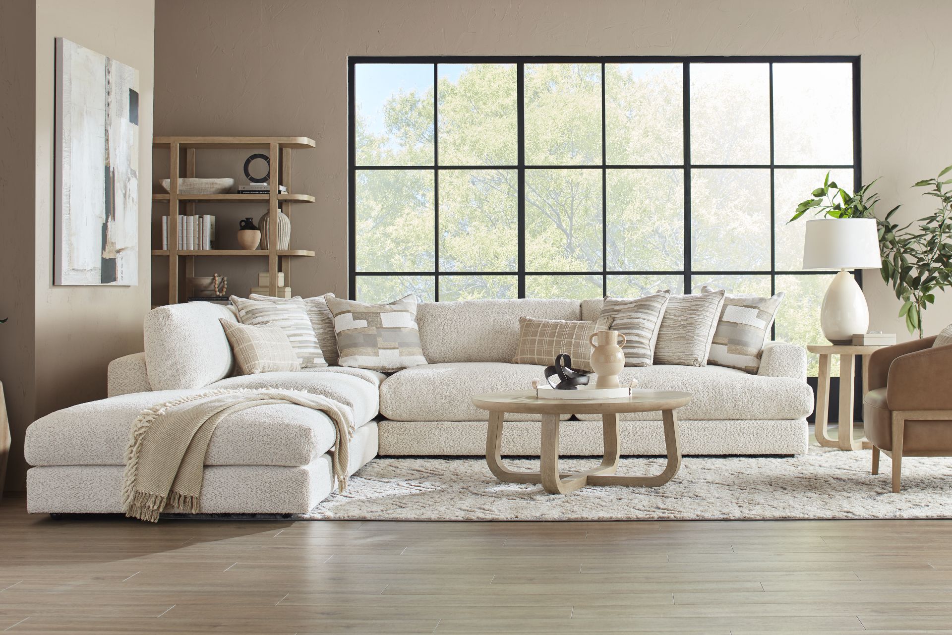 Montecito White 4 Pc Sectional - Image 2