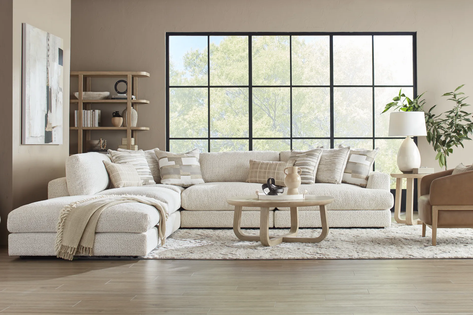Montecito White 5 Pc Sectional - Image 1