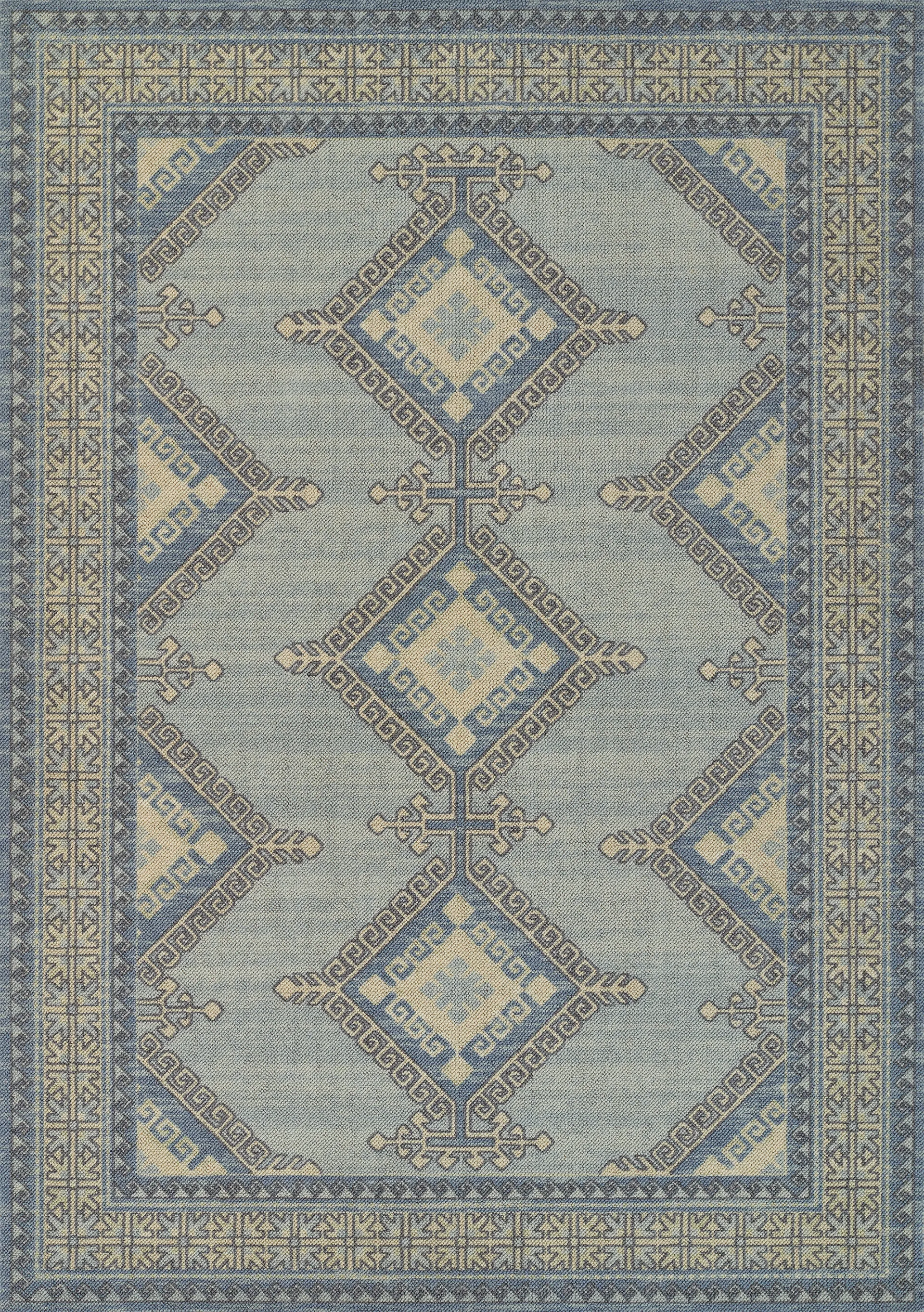 Apexi Blue 3'3 x 5' Rug - Image 1