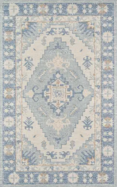 Wealon Blue 5'3 x 7'6 Rug