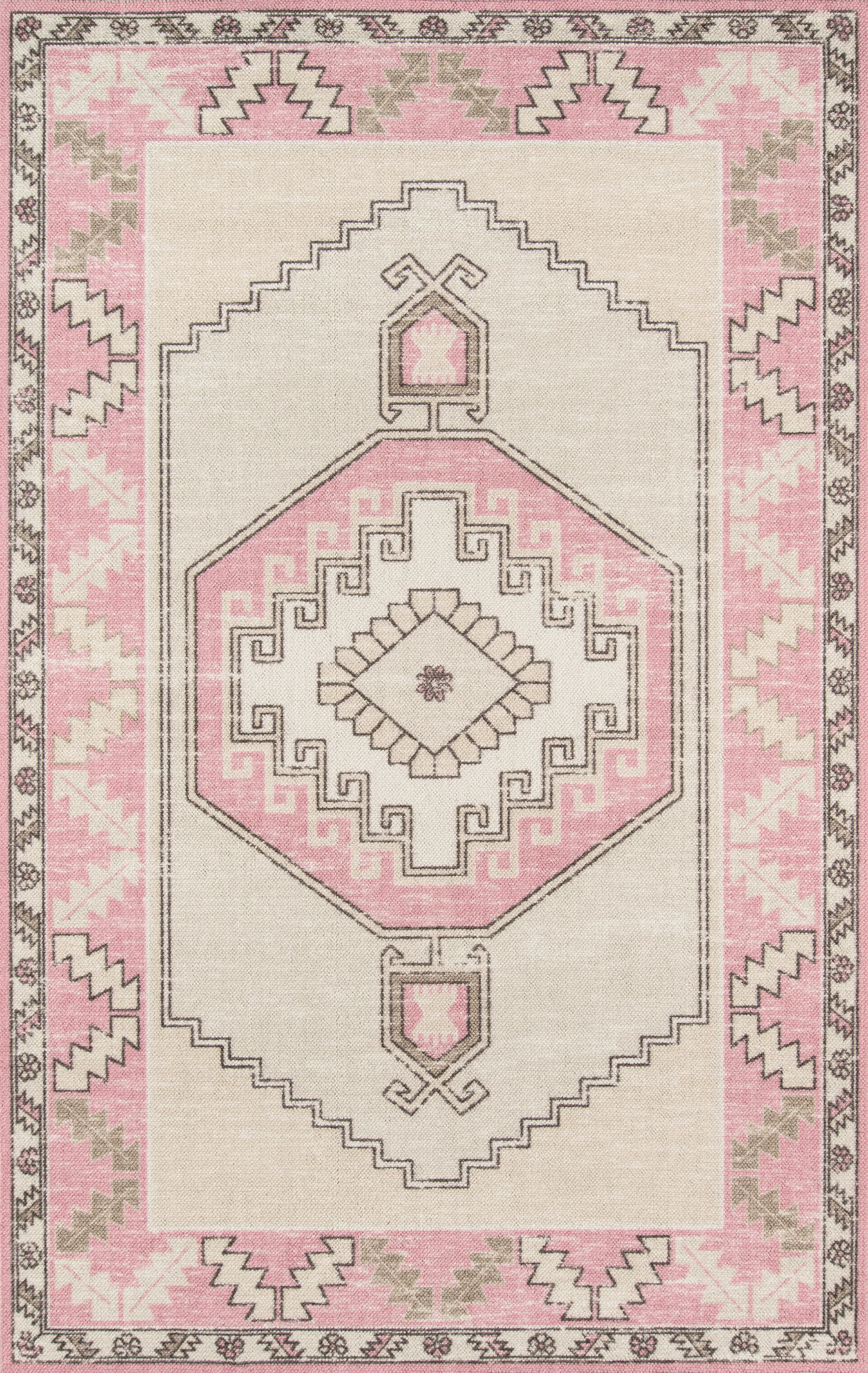 Arisha Pink 3'3 x 5' Rug - Image 1