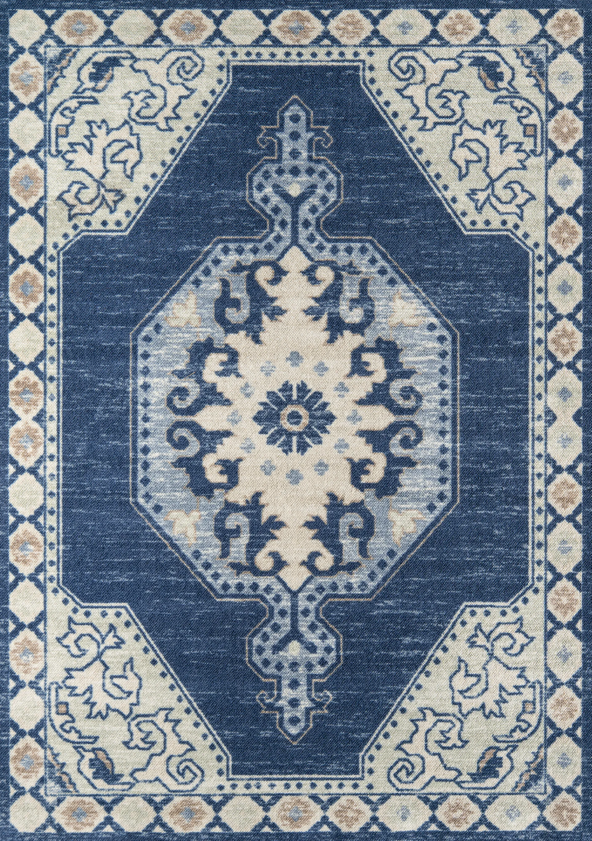 Helna Blue 6'6 x 9' Rug - Image 1