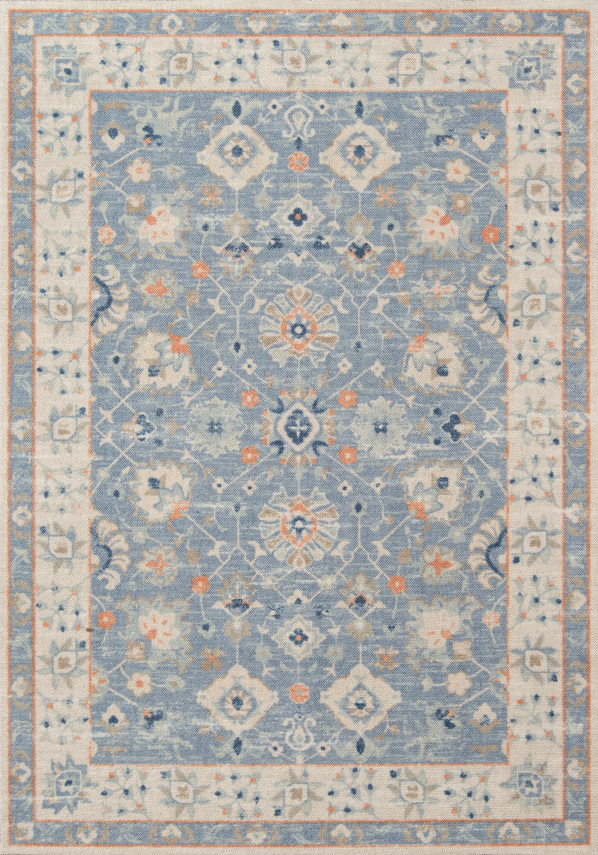 Luma Blue 6'6 x 9' Rug - Thumbnail - Image 1