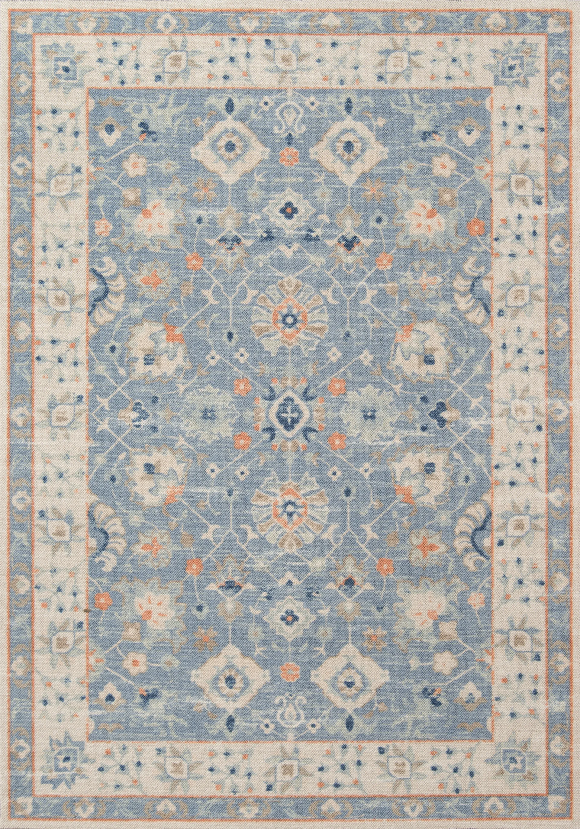 Luma Blue 6'6 x 9' Rug - Image 1