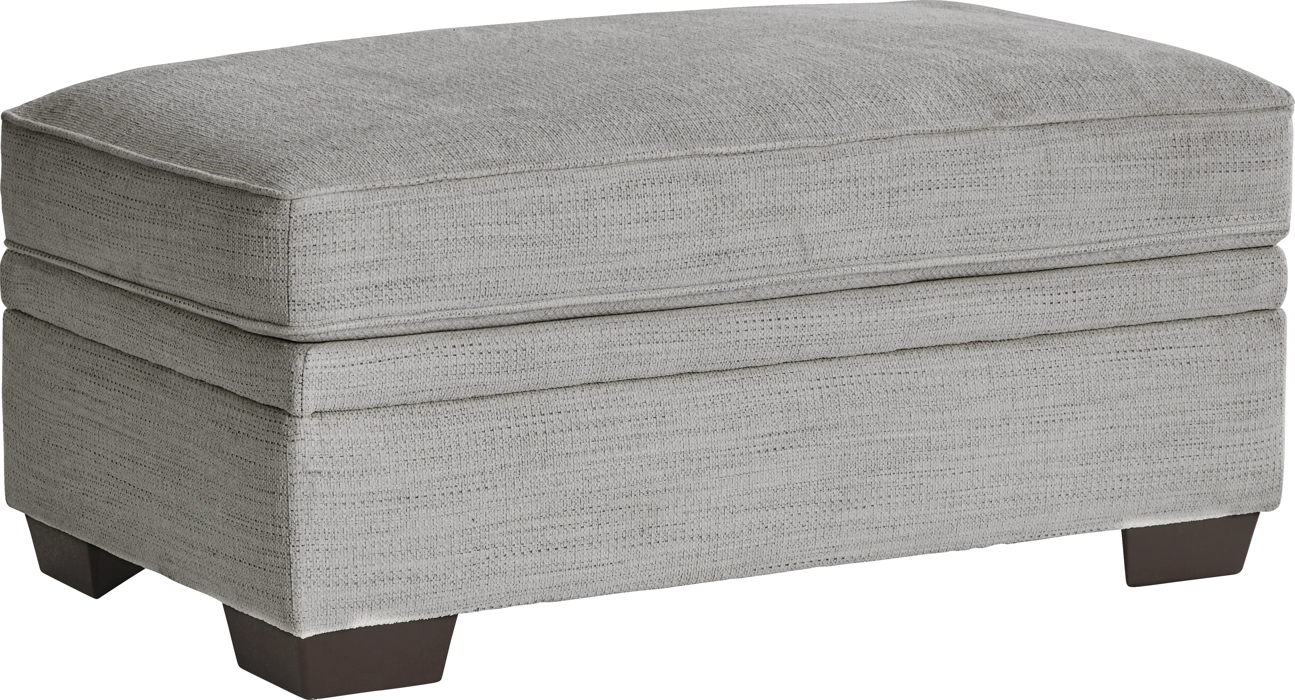 Hutchinson Gray Storage Ottoman - Thumbnail - Image 1
