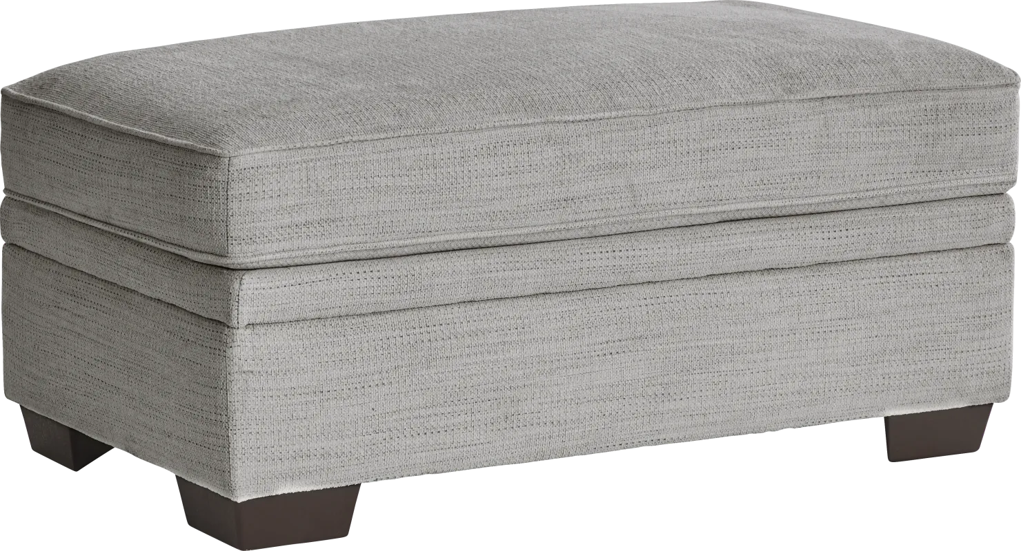 Hutchinson Gray Storage Ottoman