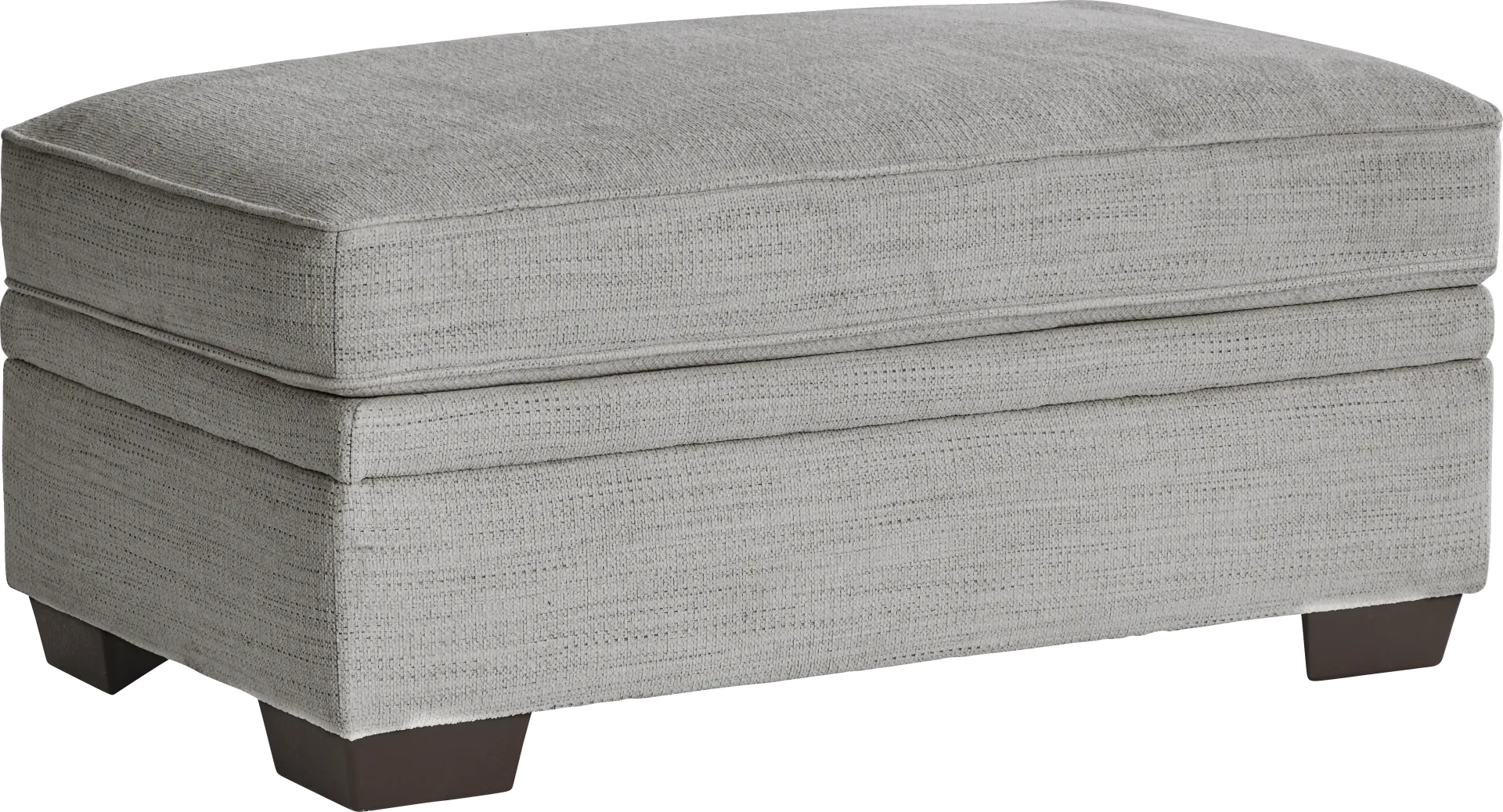 Hutchinson Gray Storage Ottoman - Image 1