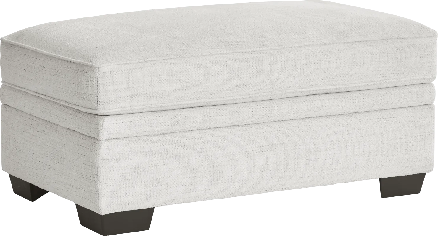 Hutchinson Cream Storage Ottoman