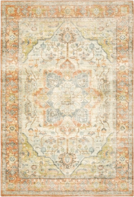 Kids Garden Treasures I Orange 7'5 x 10' Rug