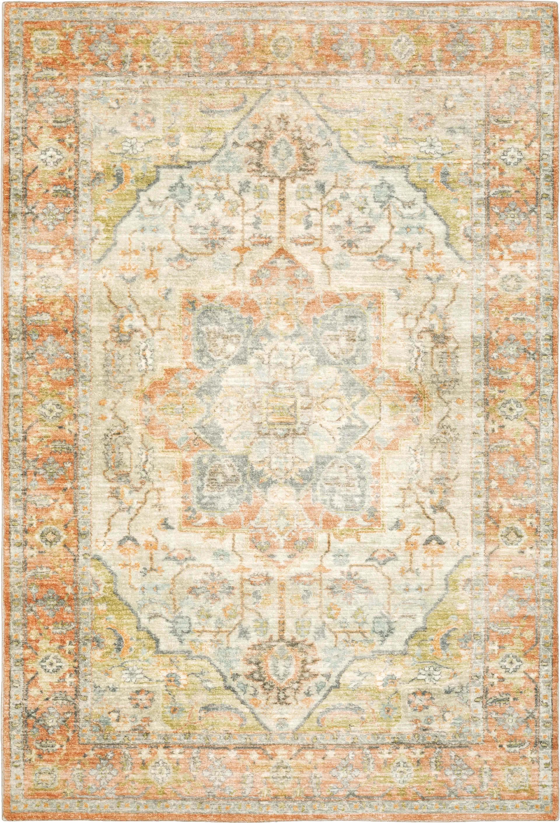 Kids Garden Treasures I Orange 7'5 x 10' Rug - Image 1