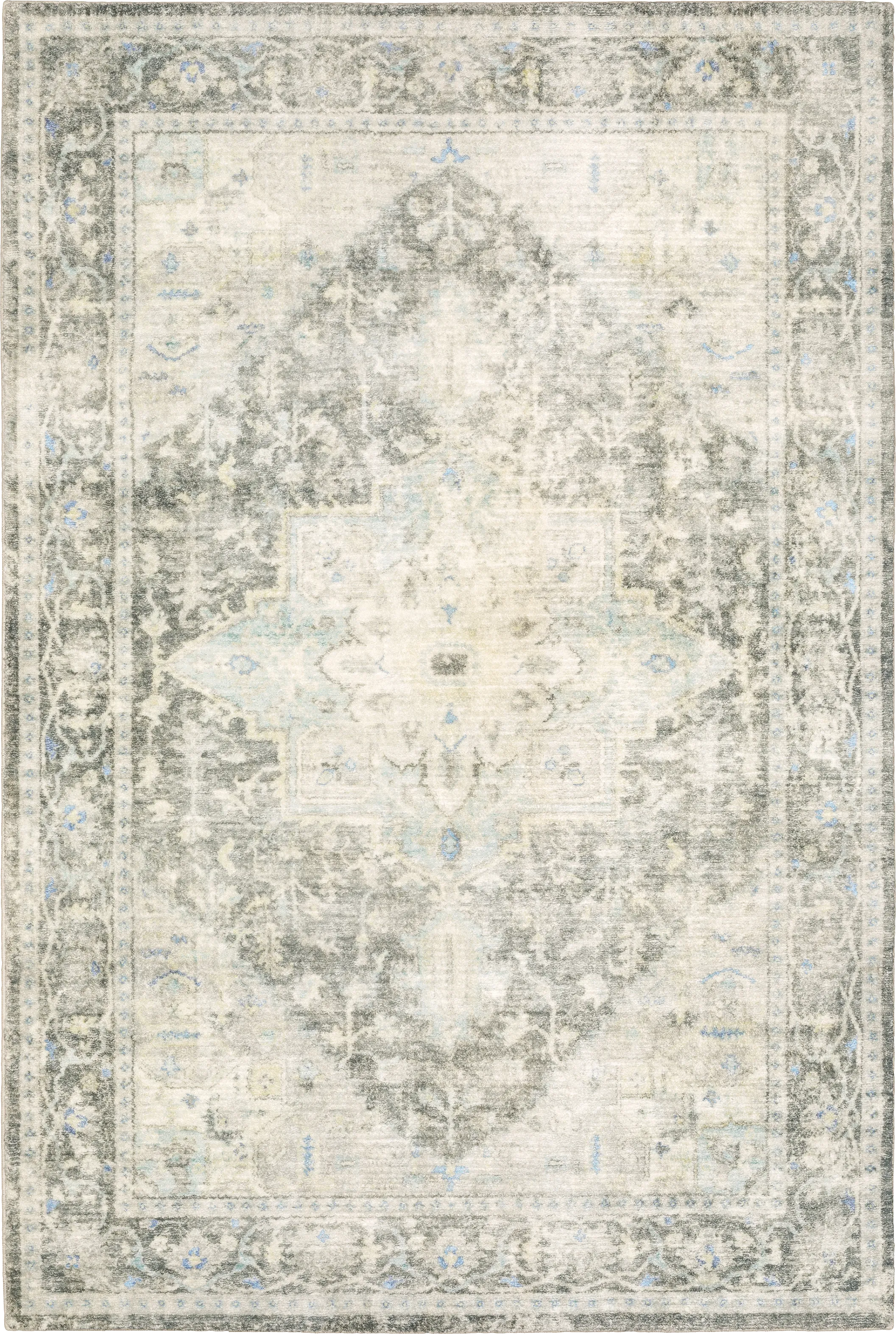 Kids Garden Treasures II Gray 7'5 x 10' Rug - Thumbnail - Image 1