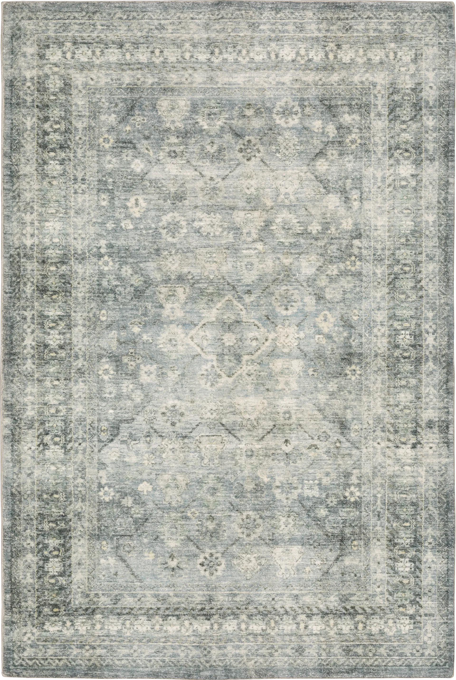 Kids Garden Treasures III Blue 7'5 x 10' Rug - Image 1