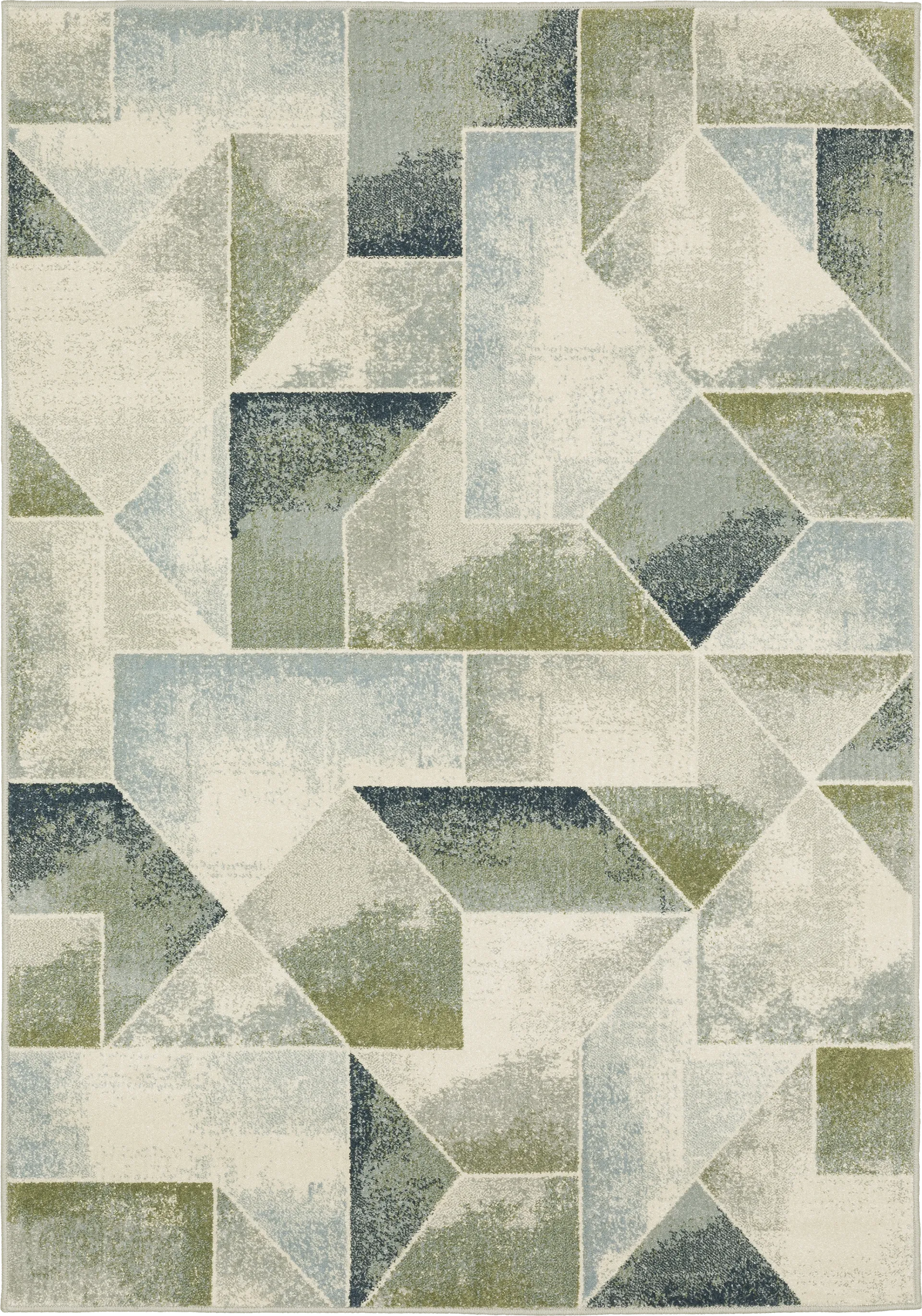 Kids Fun Tangles II Green 6'7 x 9'2 Rug - Image 1