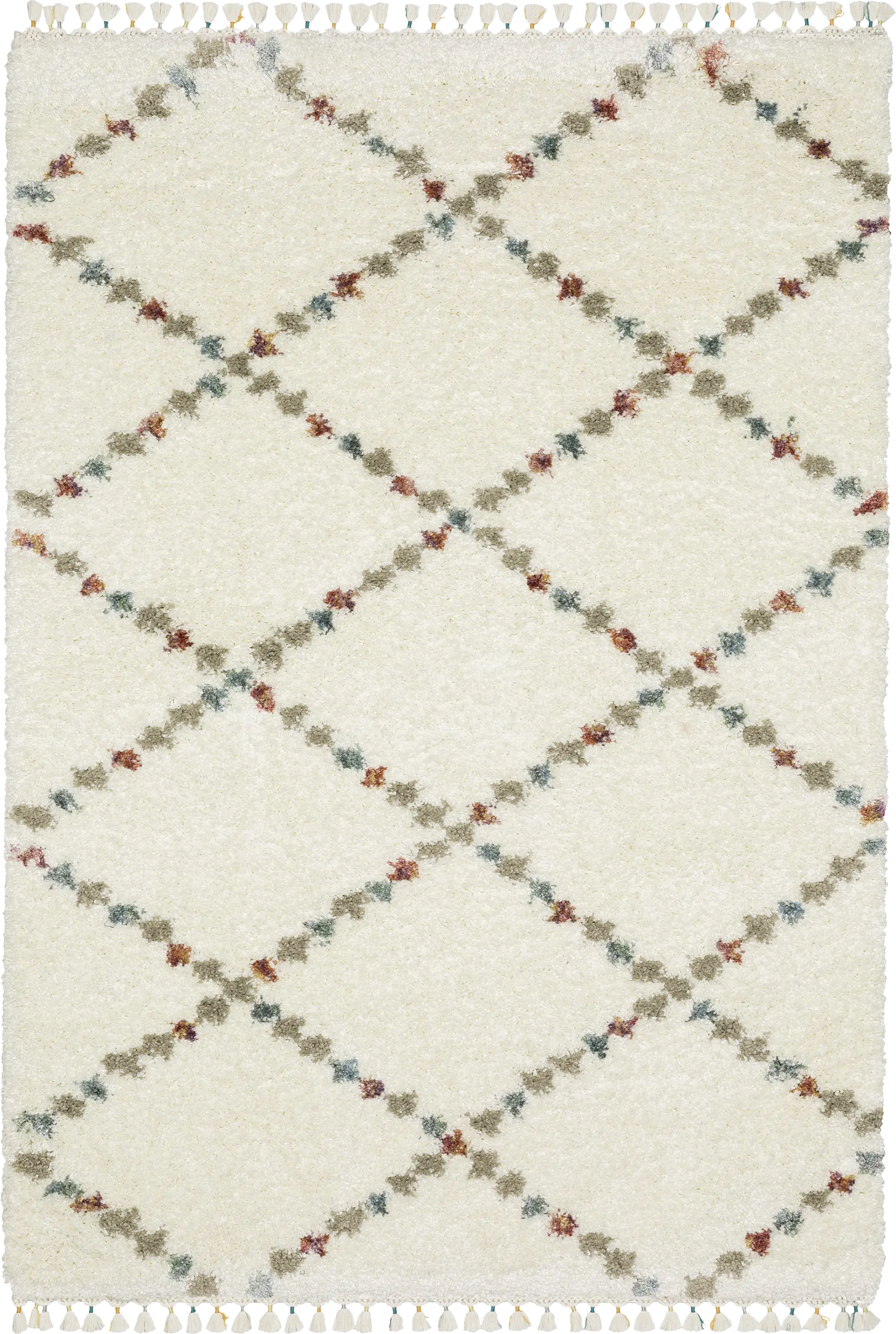 Kids Trellis Tales Ivory 6'7 x 9'6 Rug
