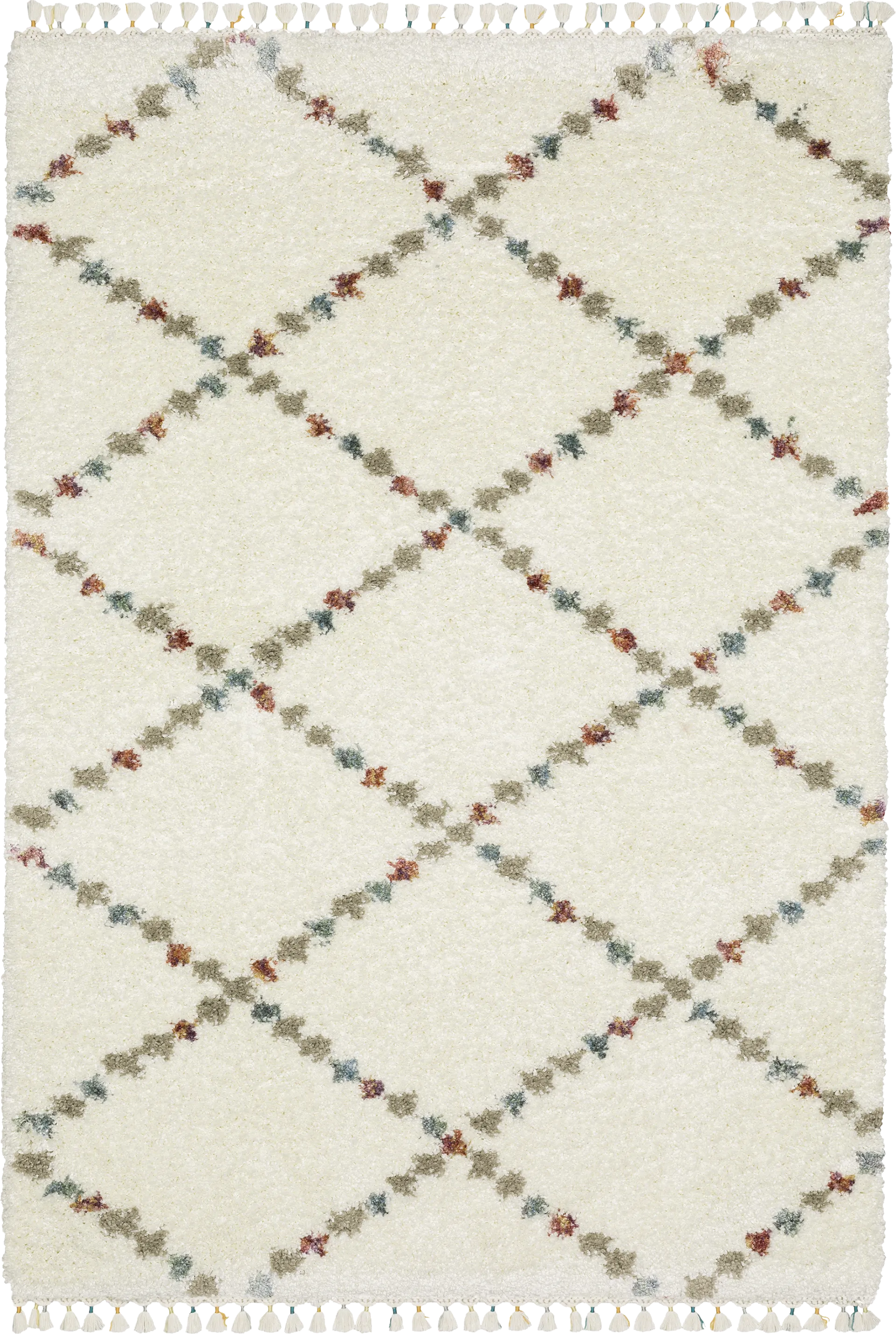 Kids Trellis Tales Ivory 6'7 x 9'6 Rug - Image 1
