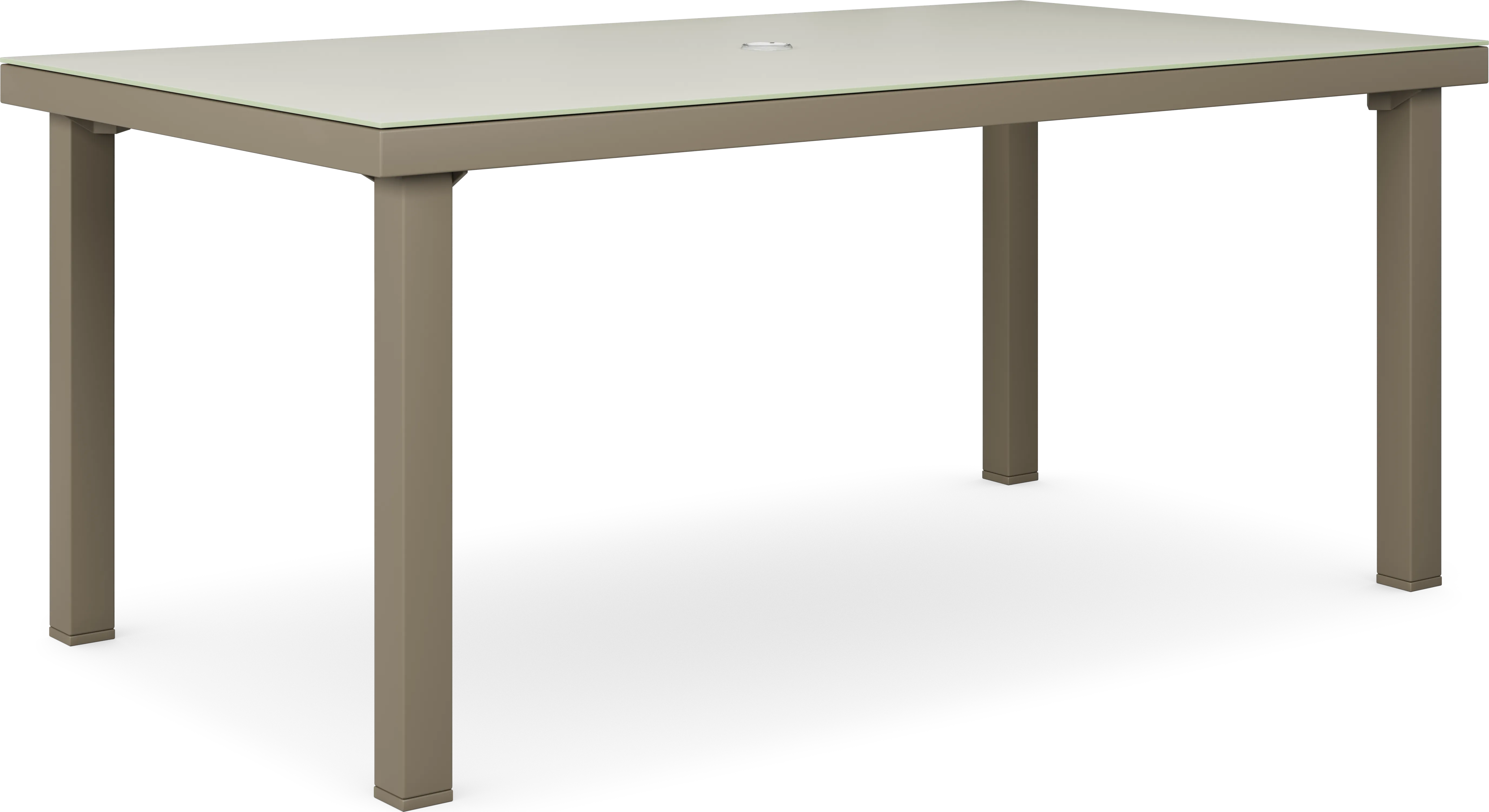 Solana Taupe 5 Pc 70 in. Rectangle Outdoor Dining Set - Thumbnail - Image 2