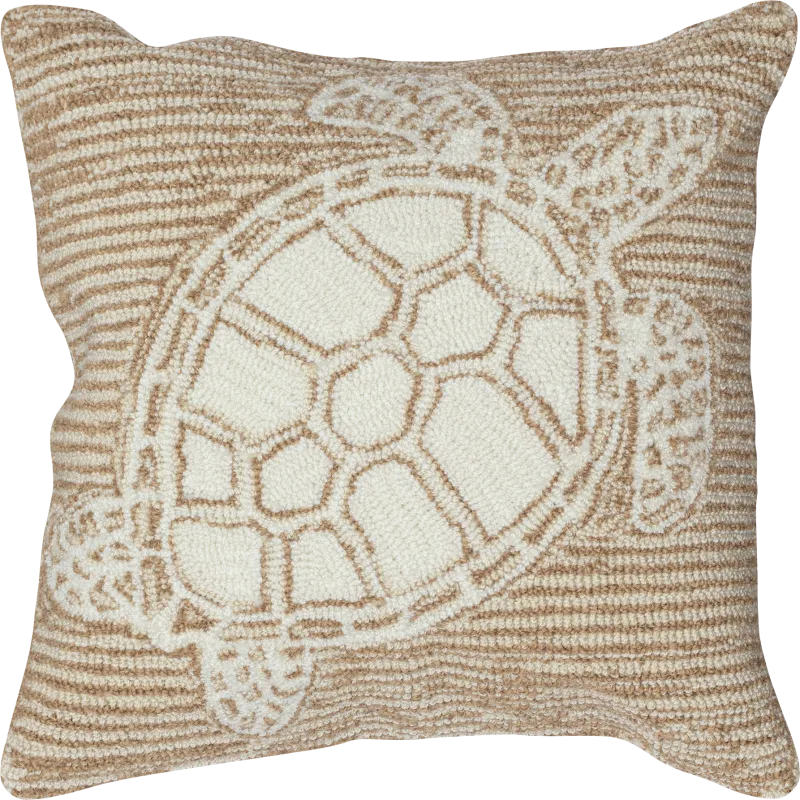 Turtle Cove Neutral Indoor/Outdoor Accent Pillow