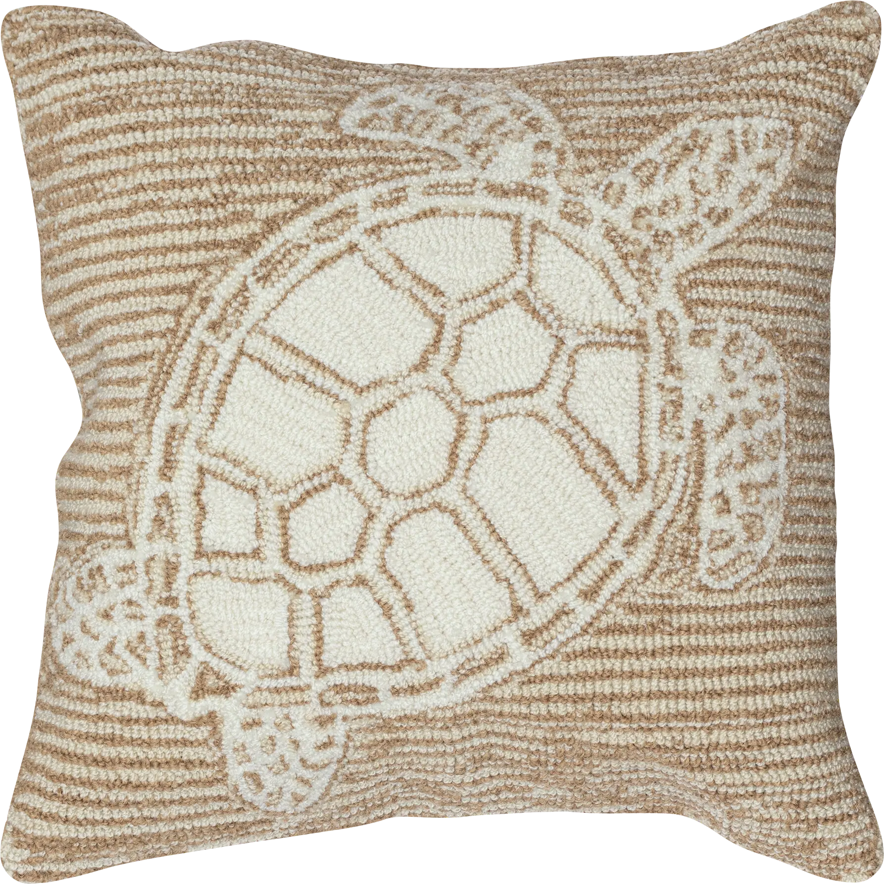 Turtle Cove Neutral Indoor/Outdoor Accent Pillow