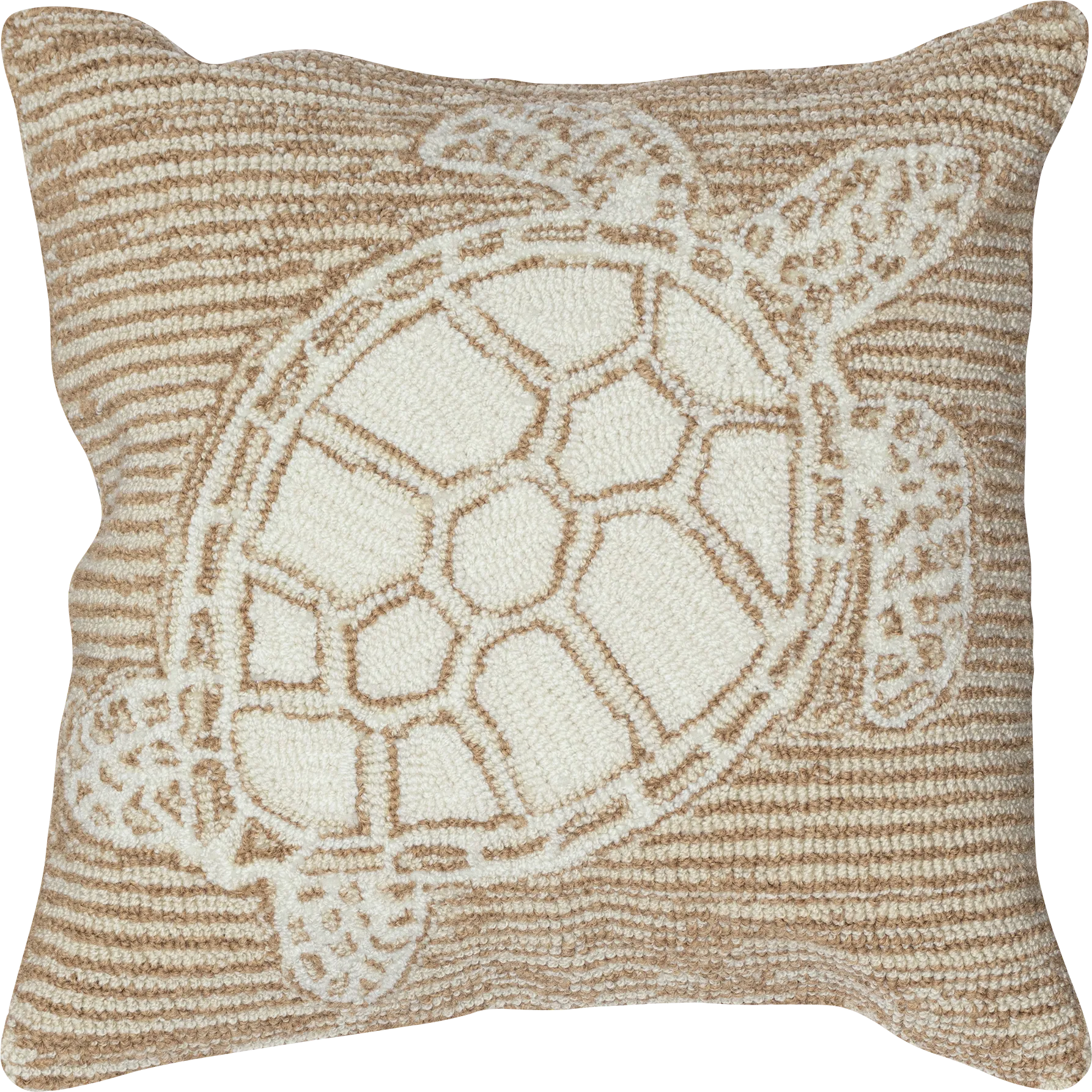 Turtle Cove Neutral Indoor/Outdoor Accent Pillow - Image 1