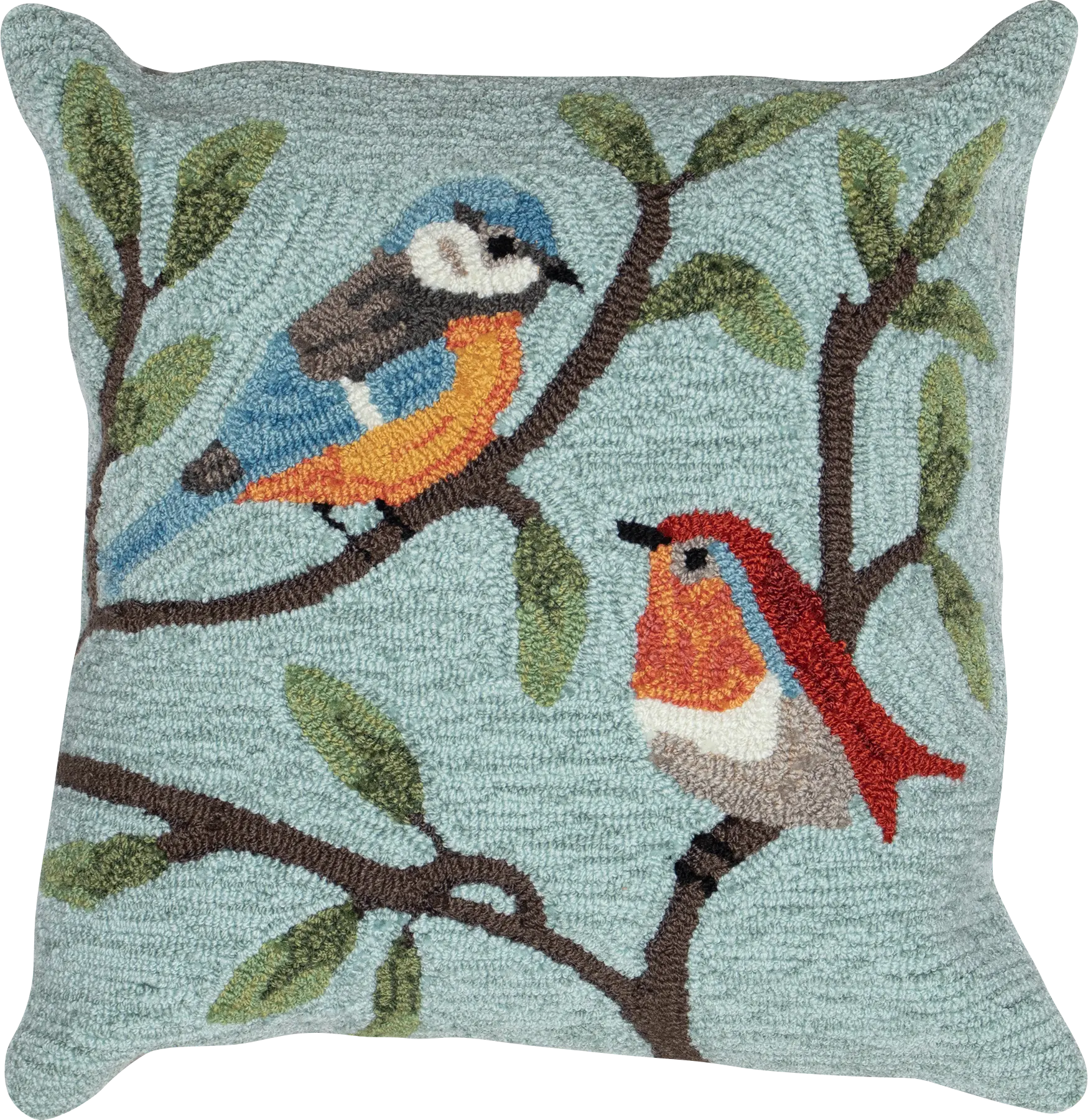 Tulippaw Aqua Indoor/Outdoor Accent Pillow