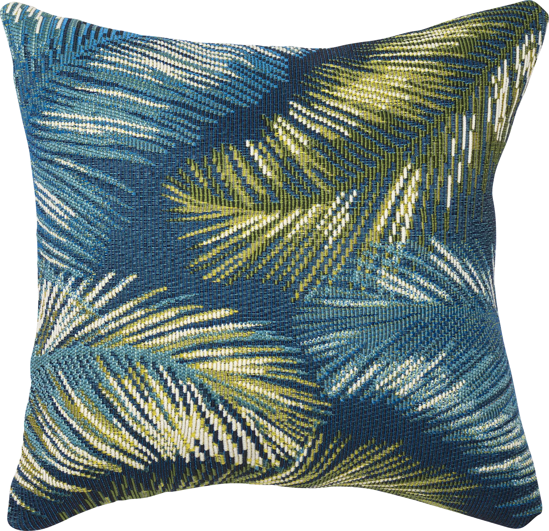 Frond Coast Navy Indoor/Outdoor Accent Pillow