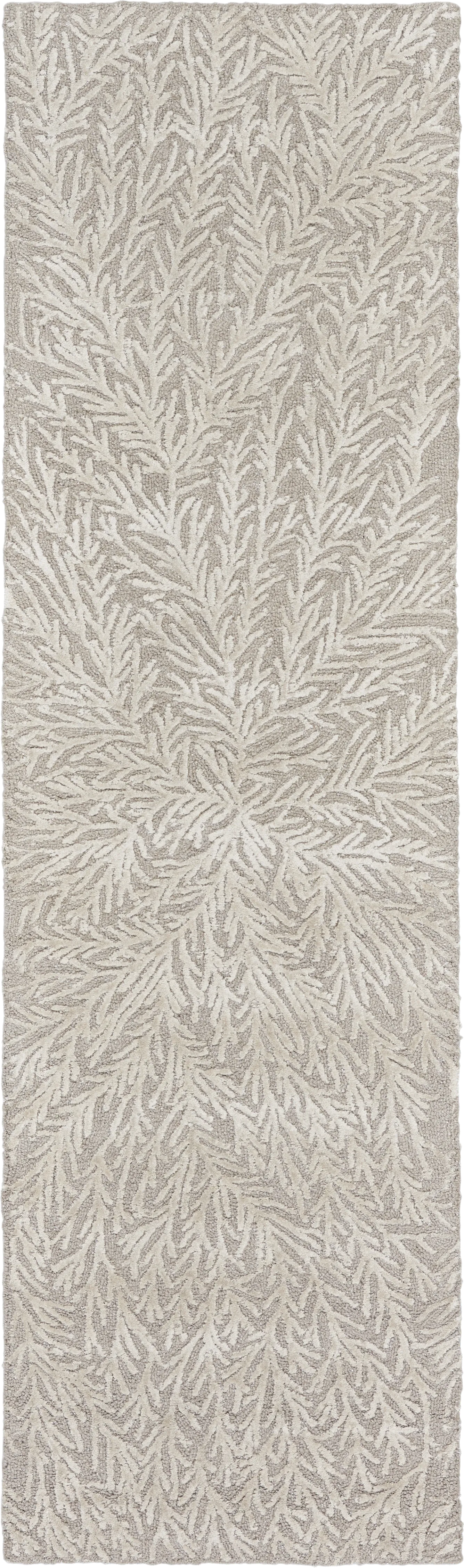 Vista Valley Taupe 2'3" x 8' Rug - Image 1