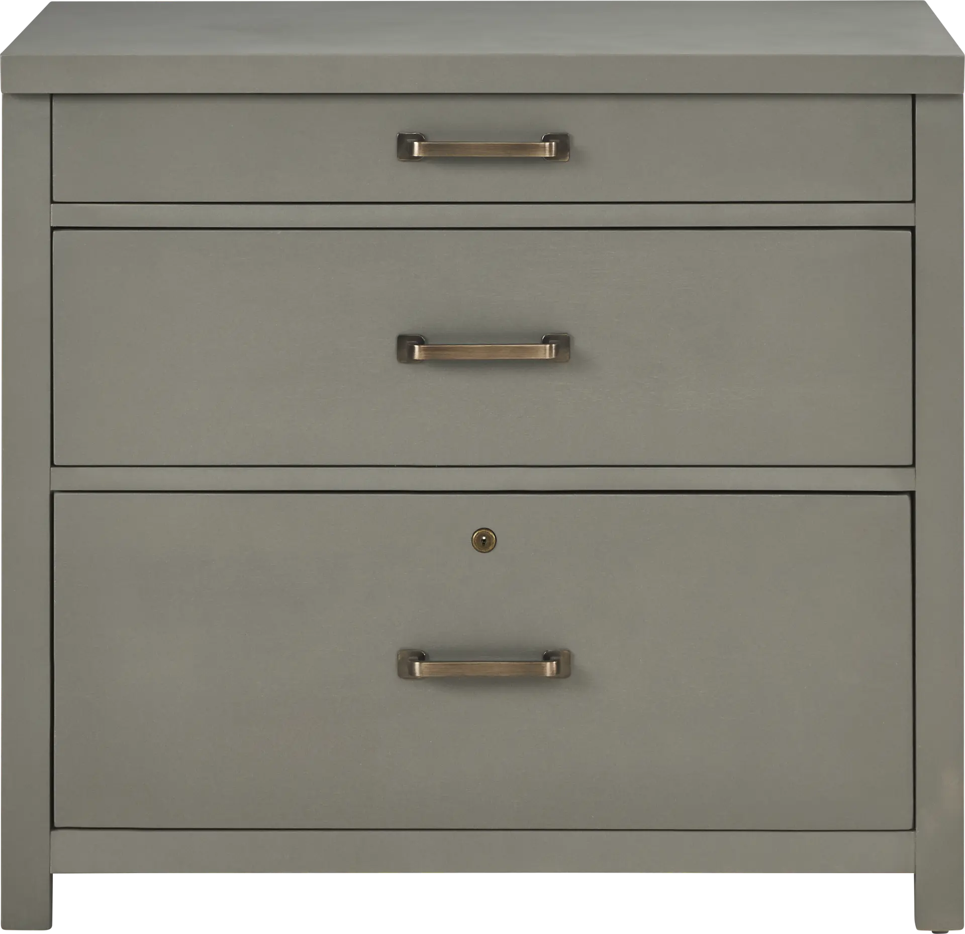 Planefield Gray File Cabinet