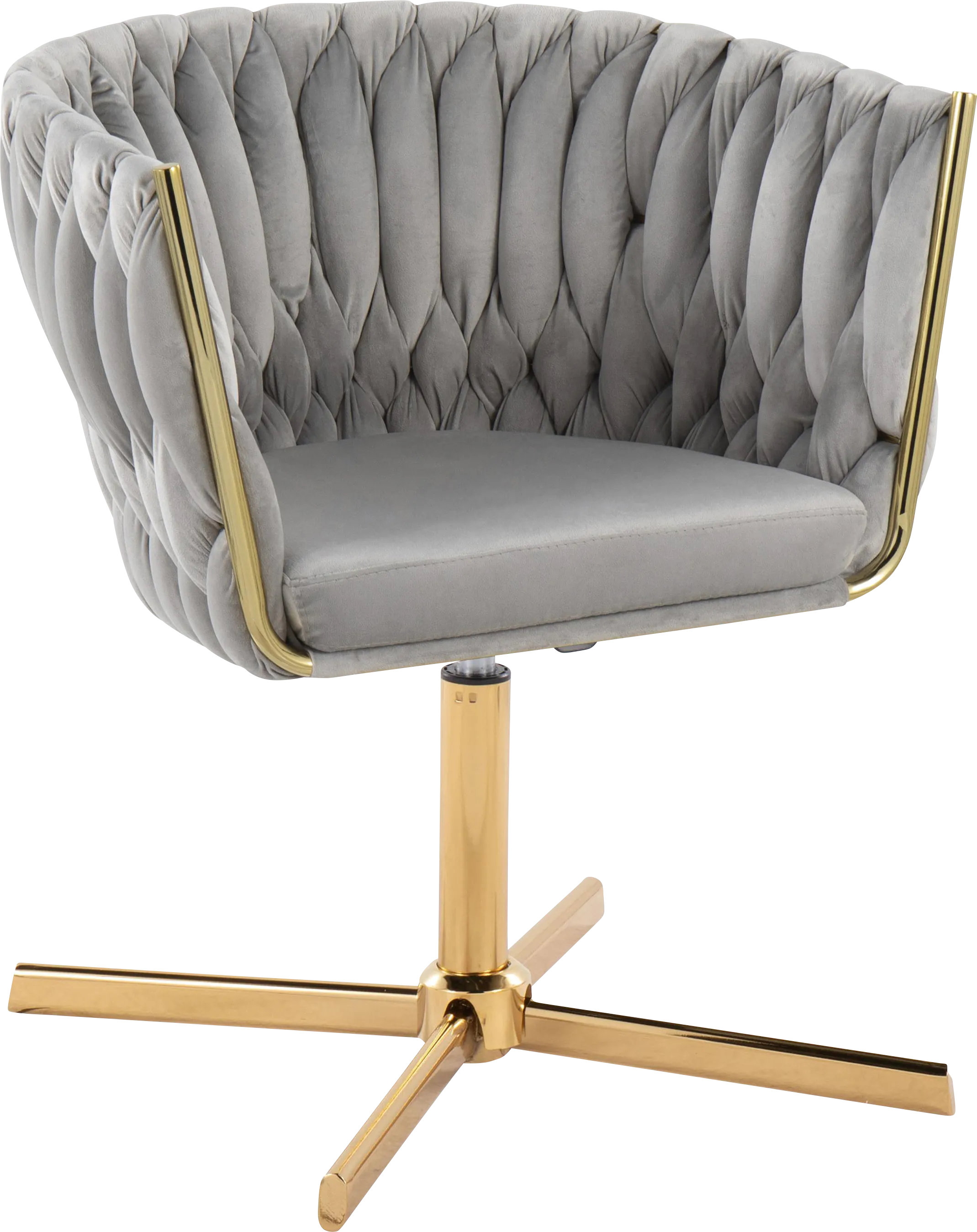 Sutcliff Silver Swivel Accent Chair - Thumbnail - Image 1