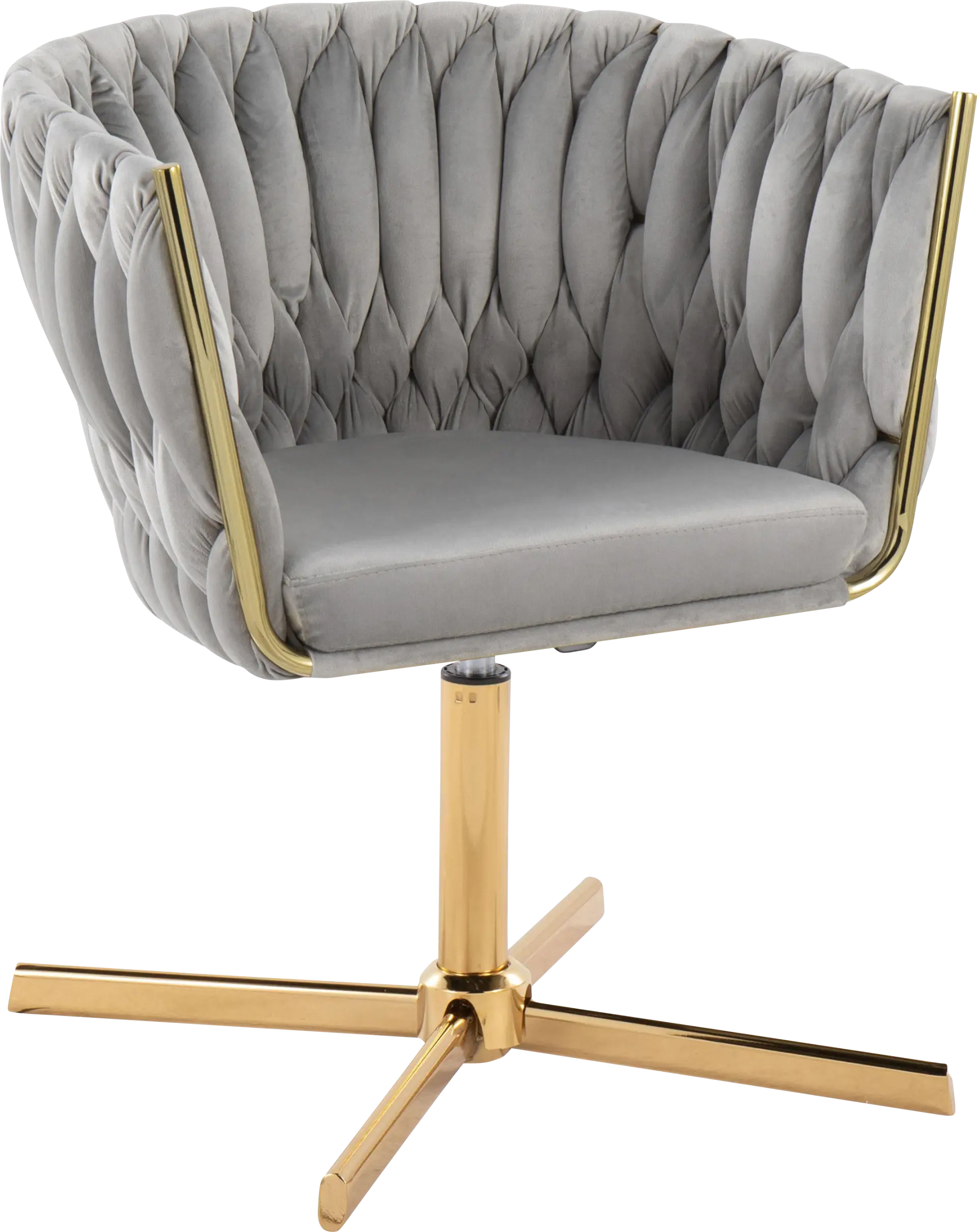 Sutcliff Silver Swivel Accent Chair