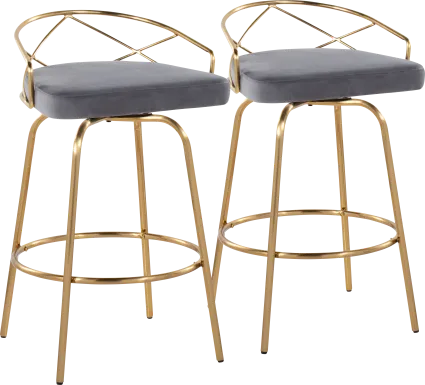 Ravensburg I Gray Counter Height Stool, Set of 2