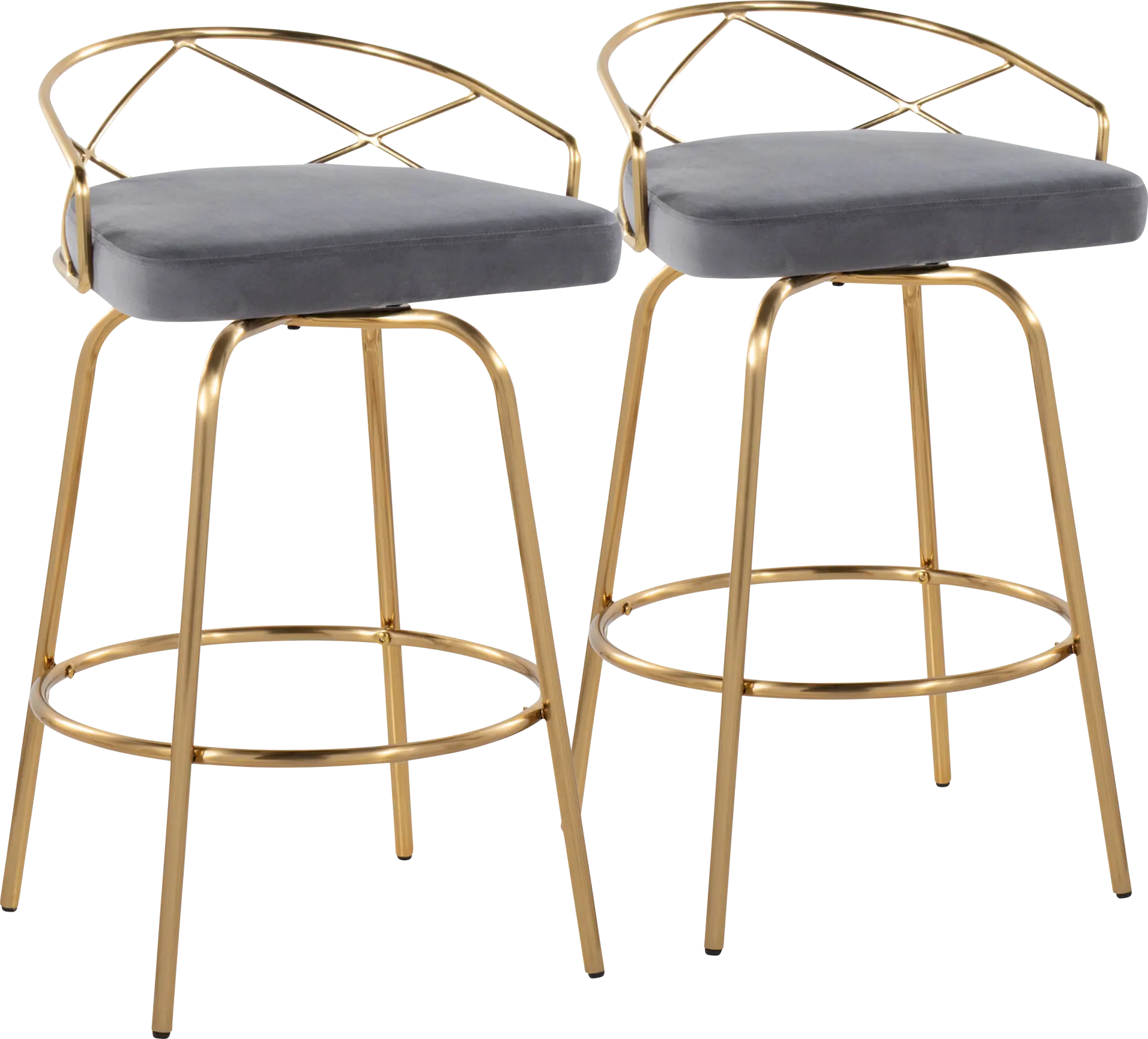 Ravensburg I Gray Counter Height Stool, Set of 2