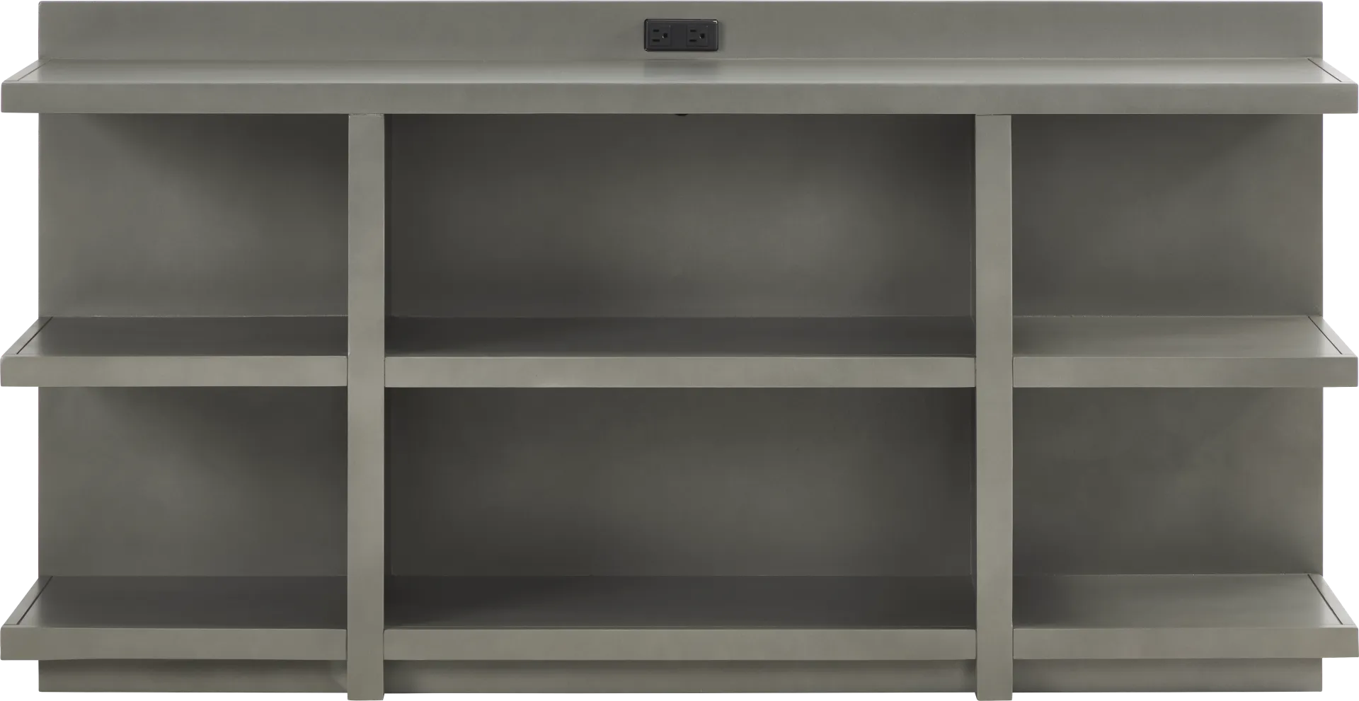 Planefield Gray Open Credenza - Image 1