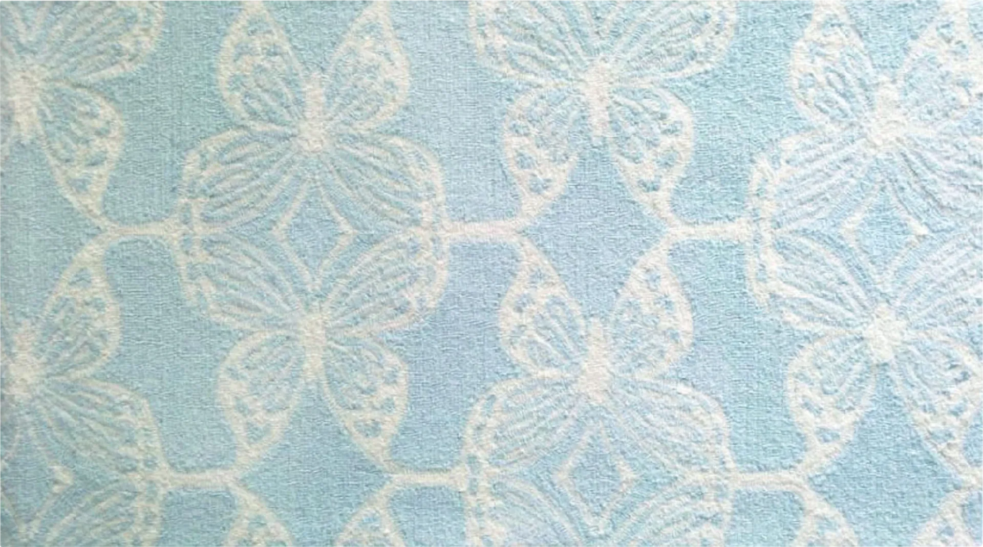 Kids Flickering Butterfly Aqua 2'8 x 4'8 Rug - Image 1