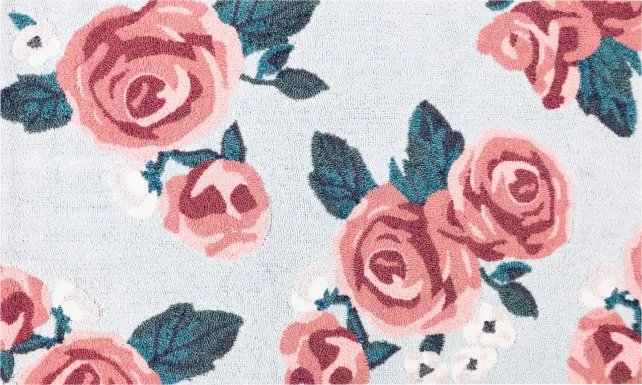 Kids Enchanted Roses Pink 2'8 x 4'8 Rug