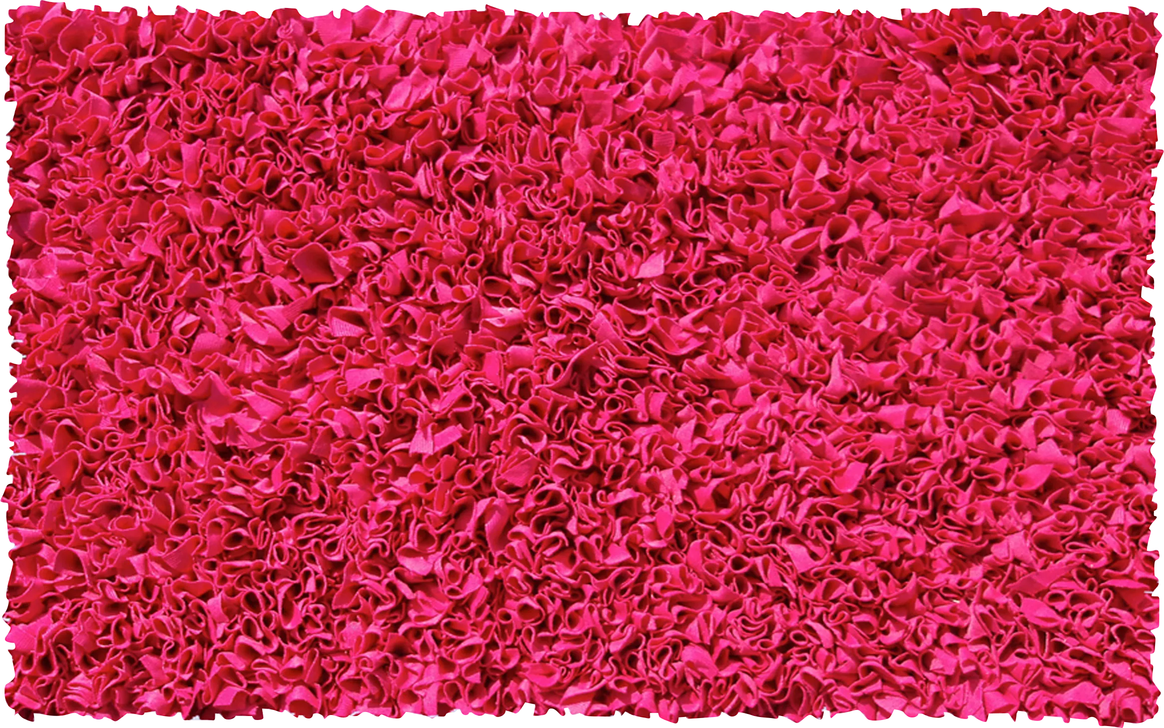 Kids Fuzzy Clouds Raspberry 2' x 3' Rug - Thumbnail - Image 1