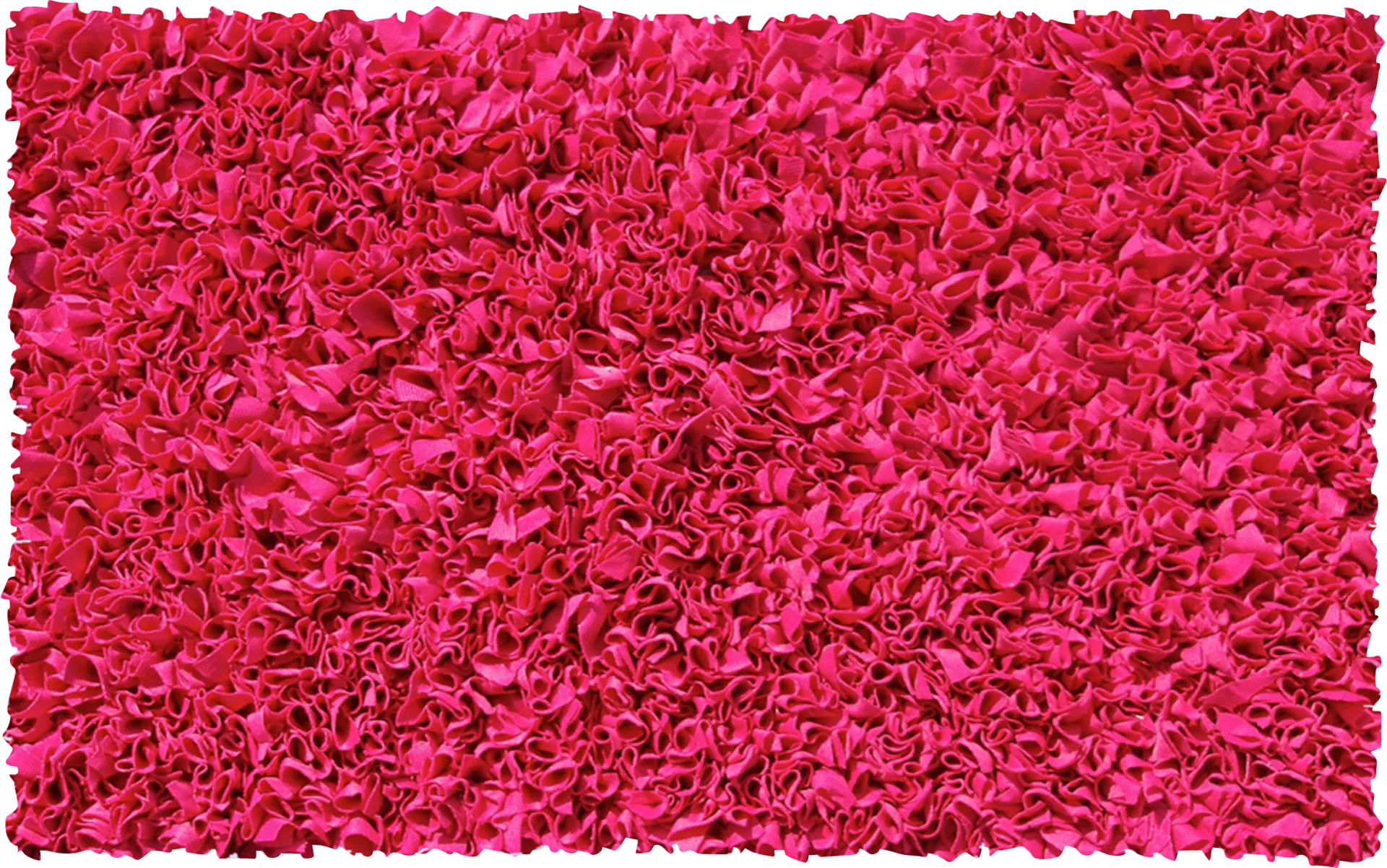 Kids Fuzzy Clouds Raspberry 2' x 3' Rug - Image 1
