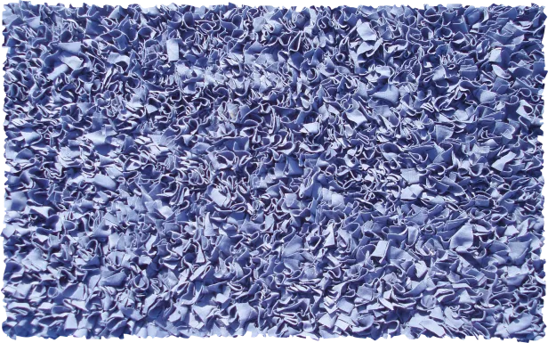 Kids Fuzzy Clouds Dark Blue 2' x 3' Rug