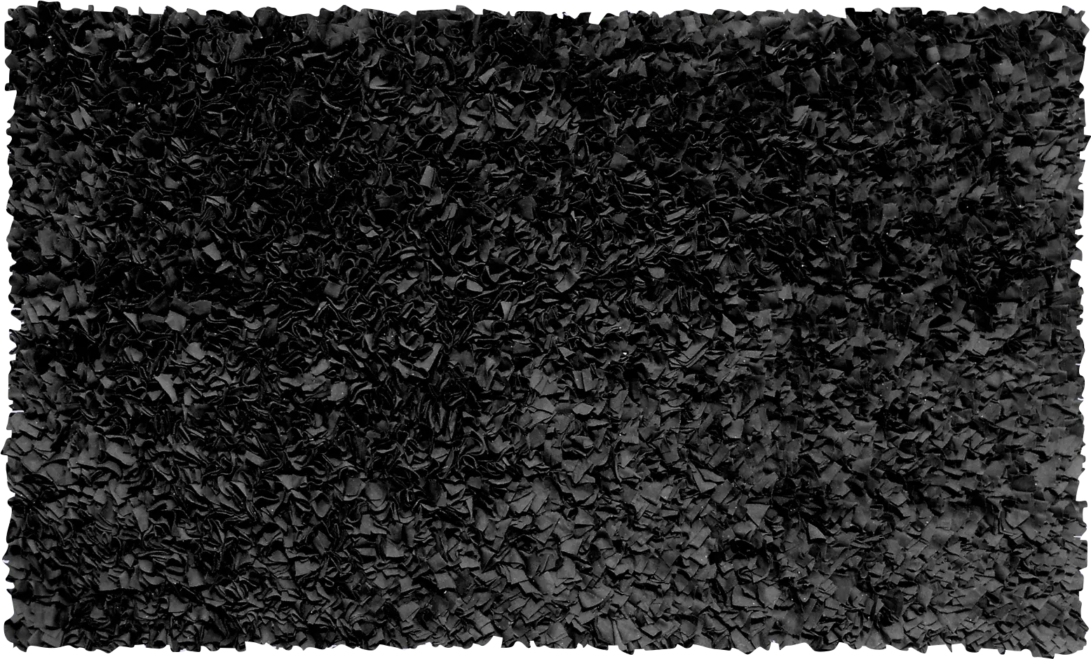 Kids Fuzzy Clouds Black 2' x 3' Rug