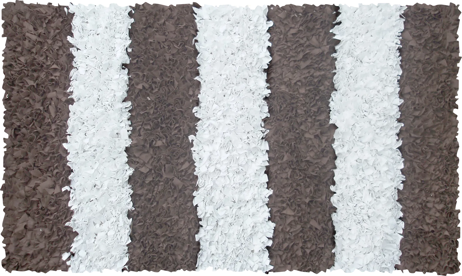 Kids Shaggy Stripes Brown 2' x 3' Rug - Thumbnail - Image 1