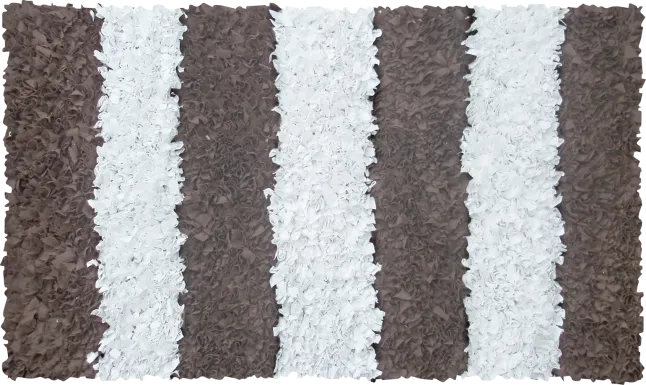 Kids Shaggy Stripes Brown 2' x 3' Rug