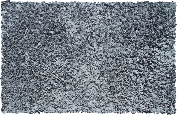 Kids Fuzzy Clouds Gray 2' x 3' Rug