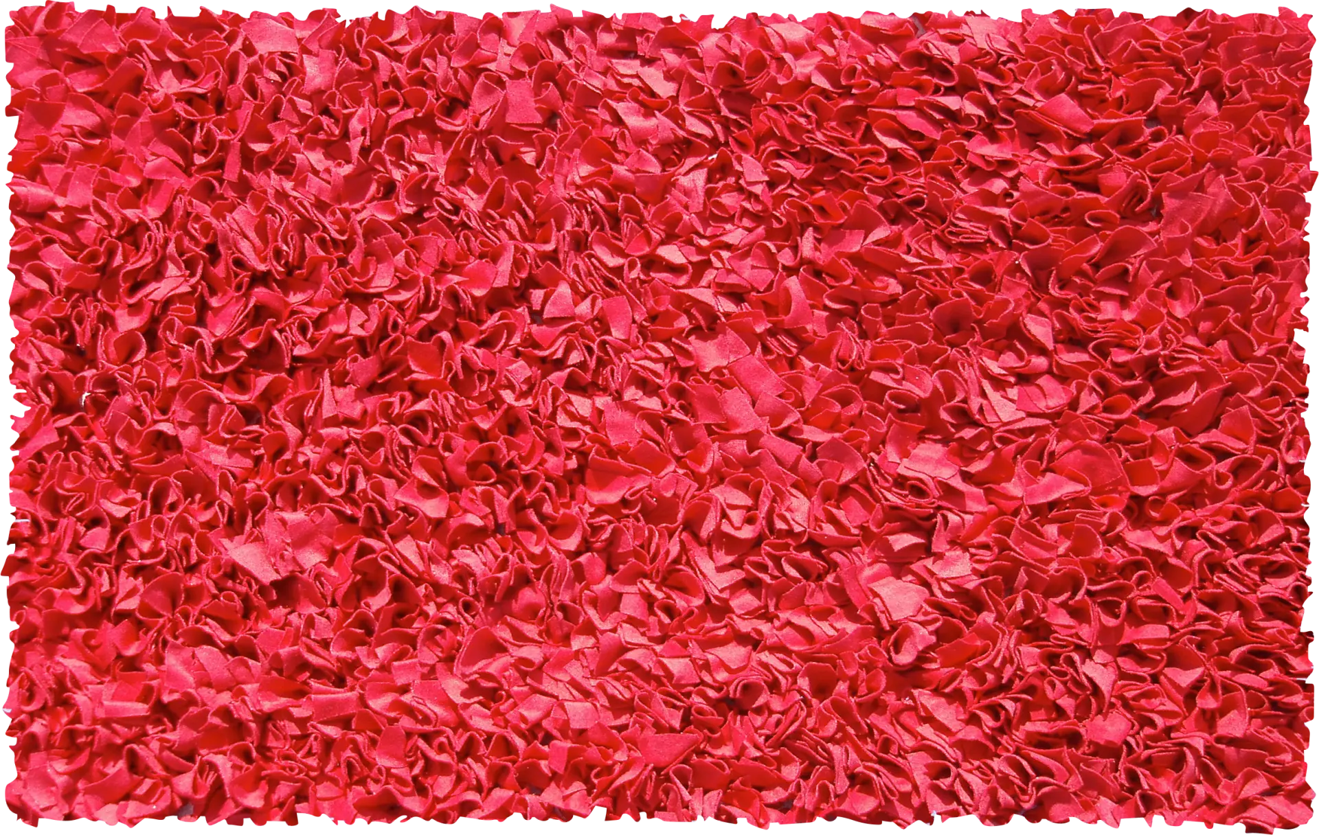 Kids Fuzzy Clouds Red 2'8 x 4'8 Rug