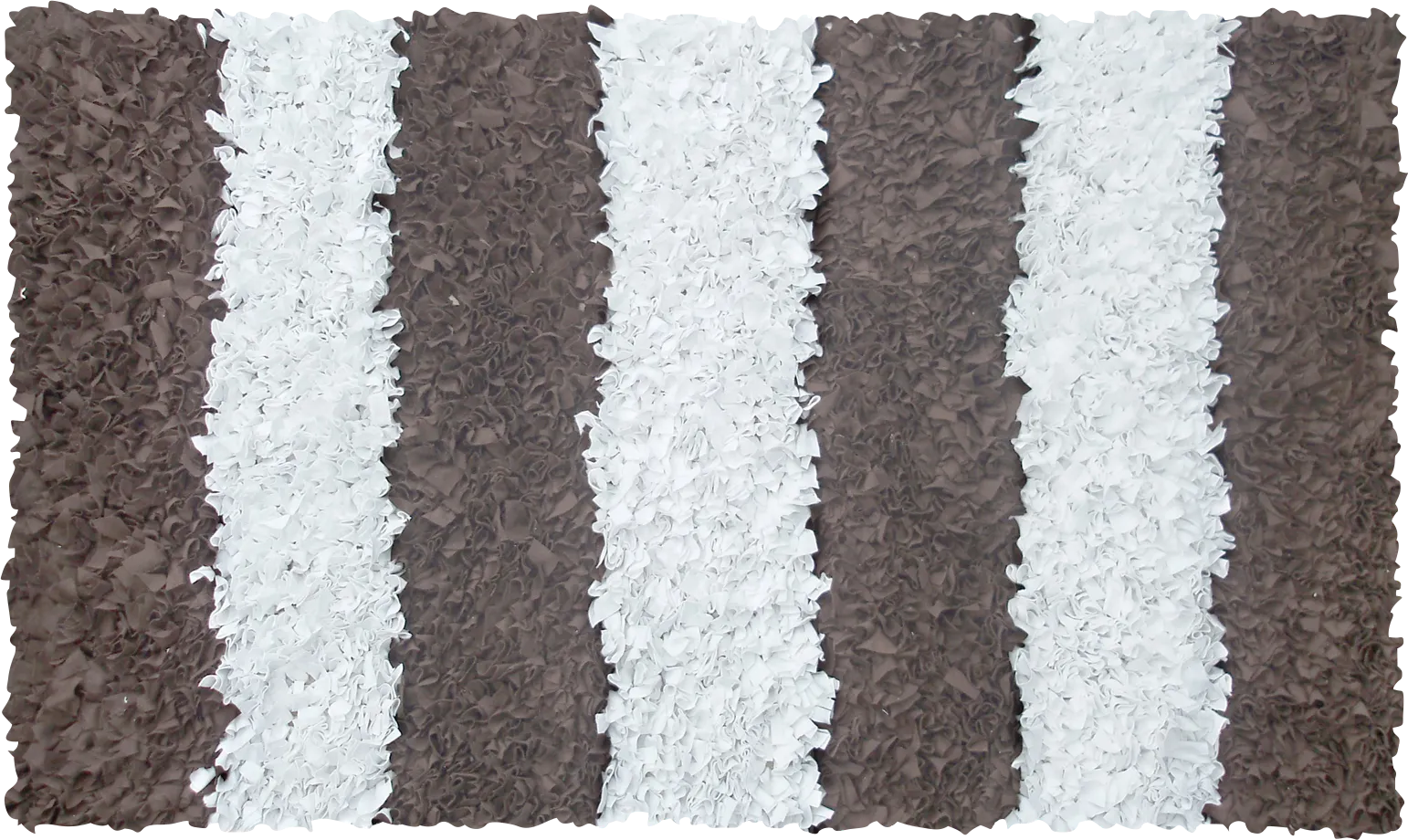 Kids Shaggy Stripes Brown 2'8 x 4'8 Rug - Thumbnail - Image 1