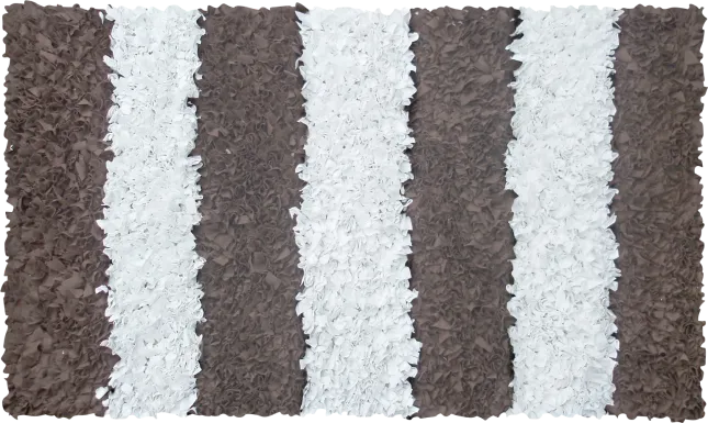 Kids Shaggy Stripes Brown 2'8 x 4'8 Rug