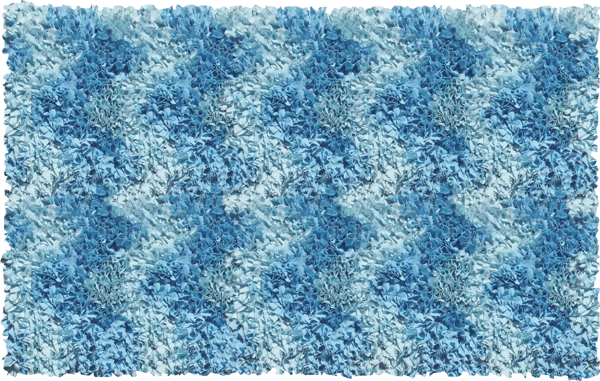 Kids Chevy Fluff Blue 2'7 x 4'7 Rug - Image 1